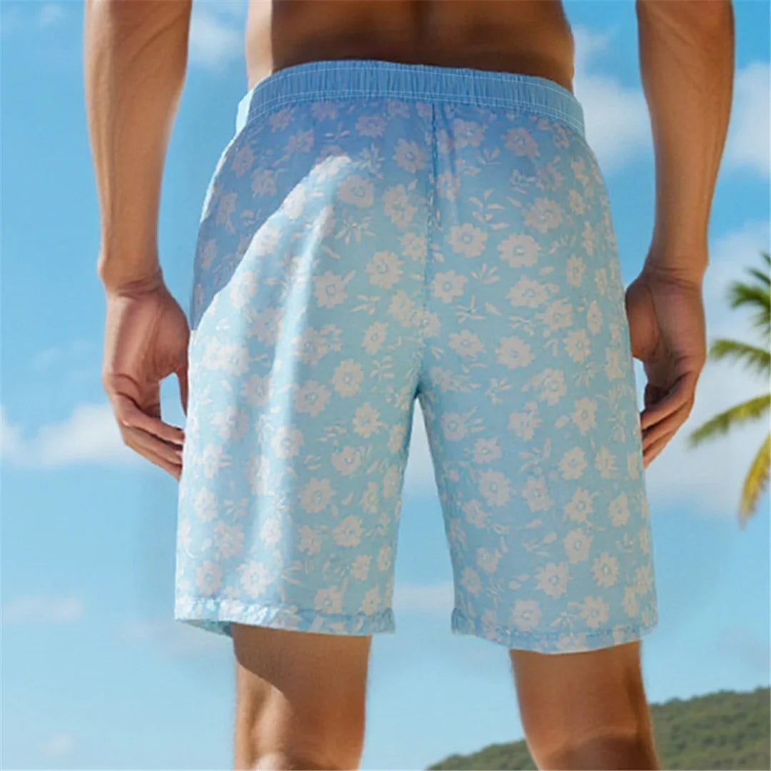 S - XXL Printed Shorts Men Fashion Summer Men's Swimwear Shorts Swim Trunk Sports Pants Men's Briefs Swimsuit Beach Shorts V7098