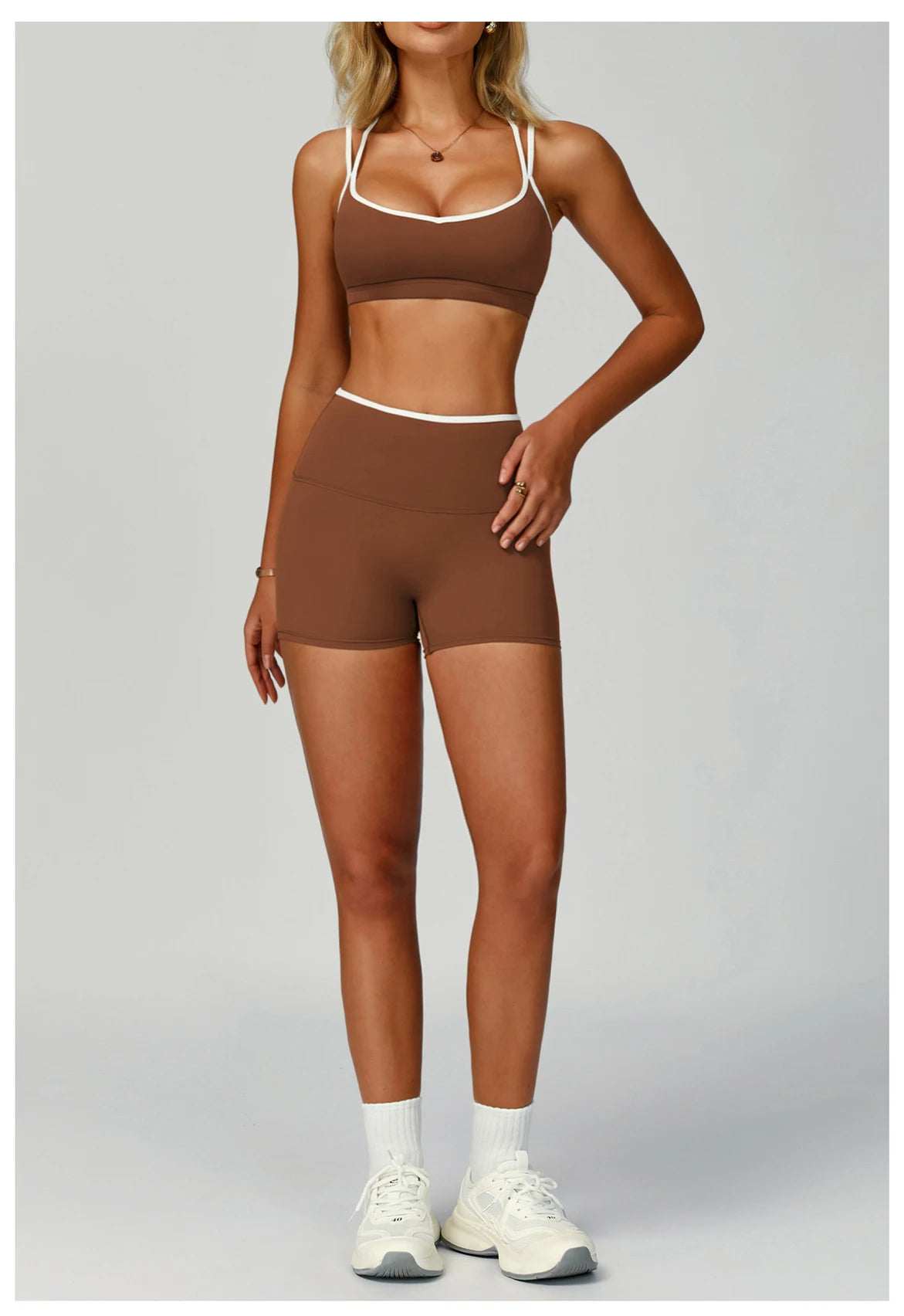 2 Pieces Gym Tracksuit Women Clothes Yoga Set Workout Outfits Fitness Sportswear High Waist Leggings Sports Bra Athletic Wear