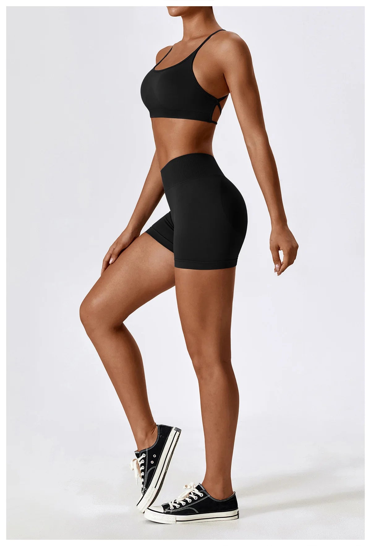 Seamless Yoga Set Gym Suits With Shorts Crop Top Sexy Bra Women's Pants 2 Pieces Set Running Workout Outfit Fitness Clothing