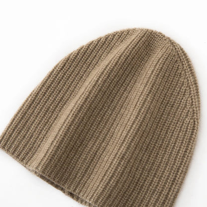 DjzDsm New Autumn/Winter Men's High-end 100% Goat Cashmere Pullover Hat With Elastic Knitted Warm Hat