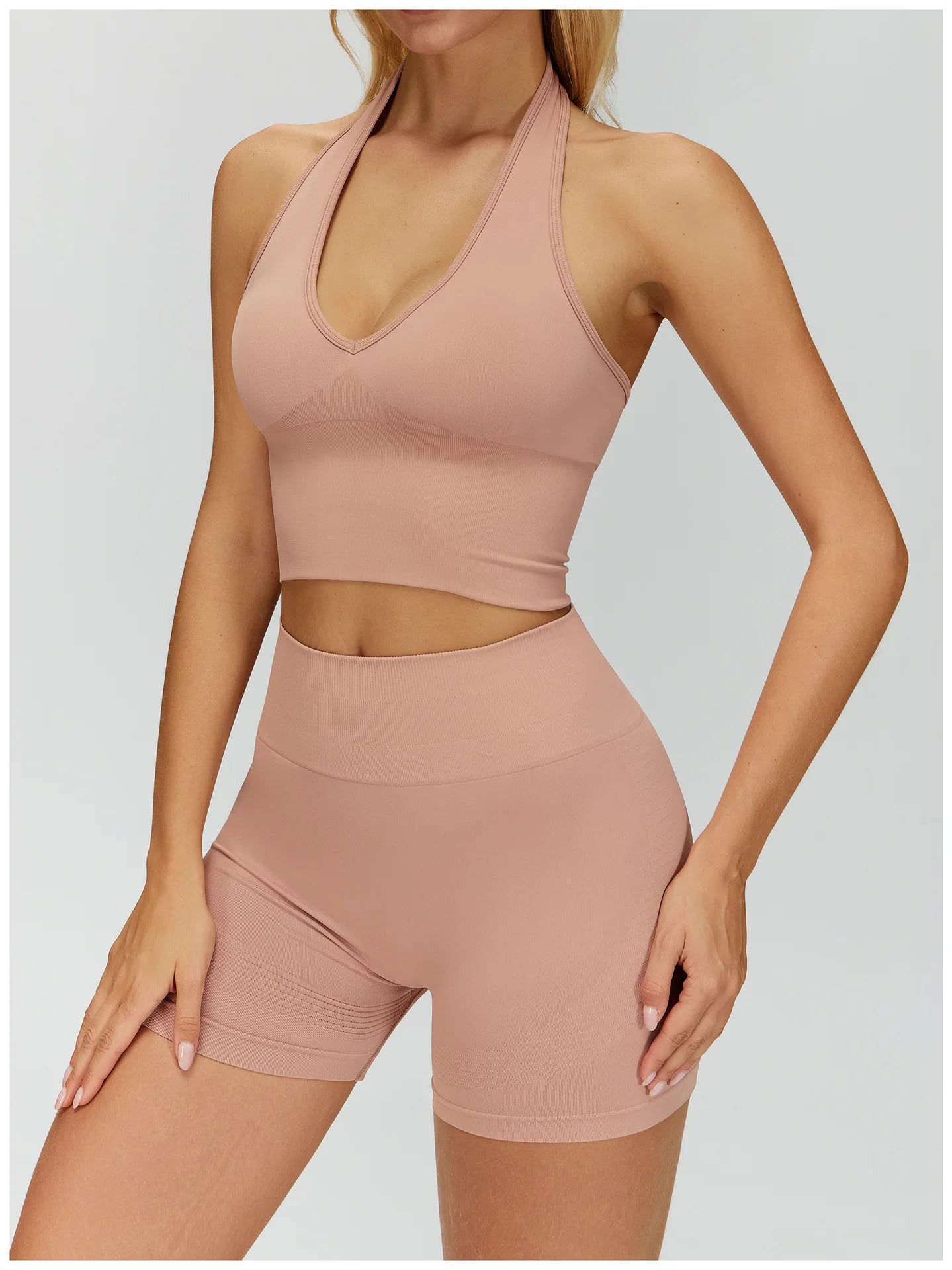 Sexy Seamless Sports Bras Halter Yoga Bra Women Fitness Gym Top Shockproof Running Workout Fast Dry Underwear Female Yoga Vest
