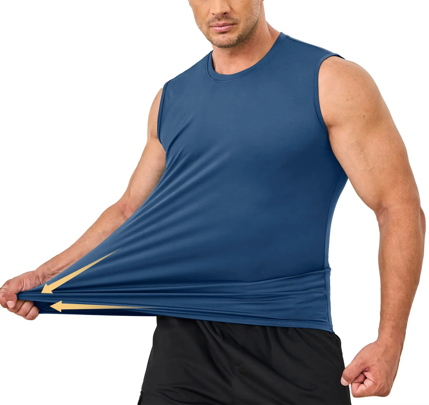 TACVASEN UPF 50+ TANK TOPS Quick Dry Sleeveless T-shirts Mens Summer Gym Fitness Running Tee Shirts Trainning tshirts Swimming