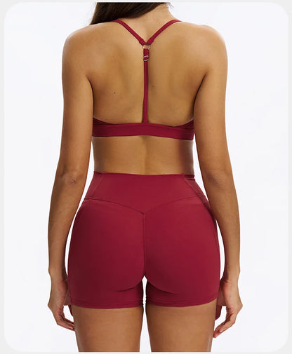 SWELTERING 2PCS Yoga Set Fitness Gym Tracksuit Sportswear Women Workout Outfits High Waist Leggings Sports Bra Athletic Wear