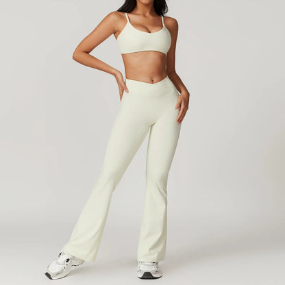 2 Pieces Yoga Set Gym Clothes Sportswear Yoga Suits For Women Fitness Short Sleeve Crop Top Tracksuits Sports Bra Gym Leggings