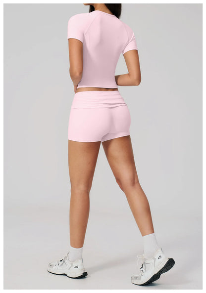 Summer 2PCS Tracksuits Yoga Suit Female Fitness Suit Running Workout Tops Shockproof Crop Sports Top Athletic Wear Sports Suit