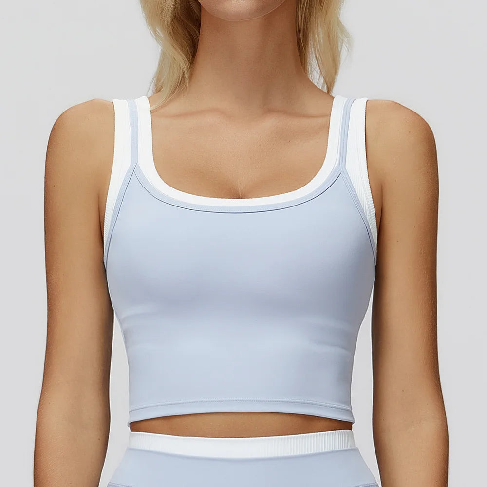 Thread Yoga Vest Women's Shockproof Gym Fitness Sports Underwear Sexy Breathable Yoga Bra Female Workout Yoga Vest Sports Bras