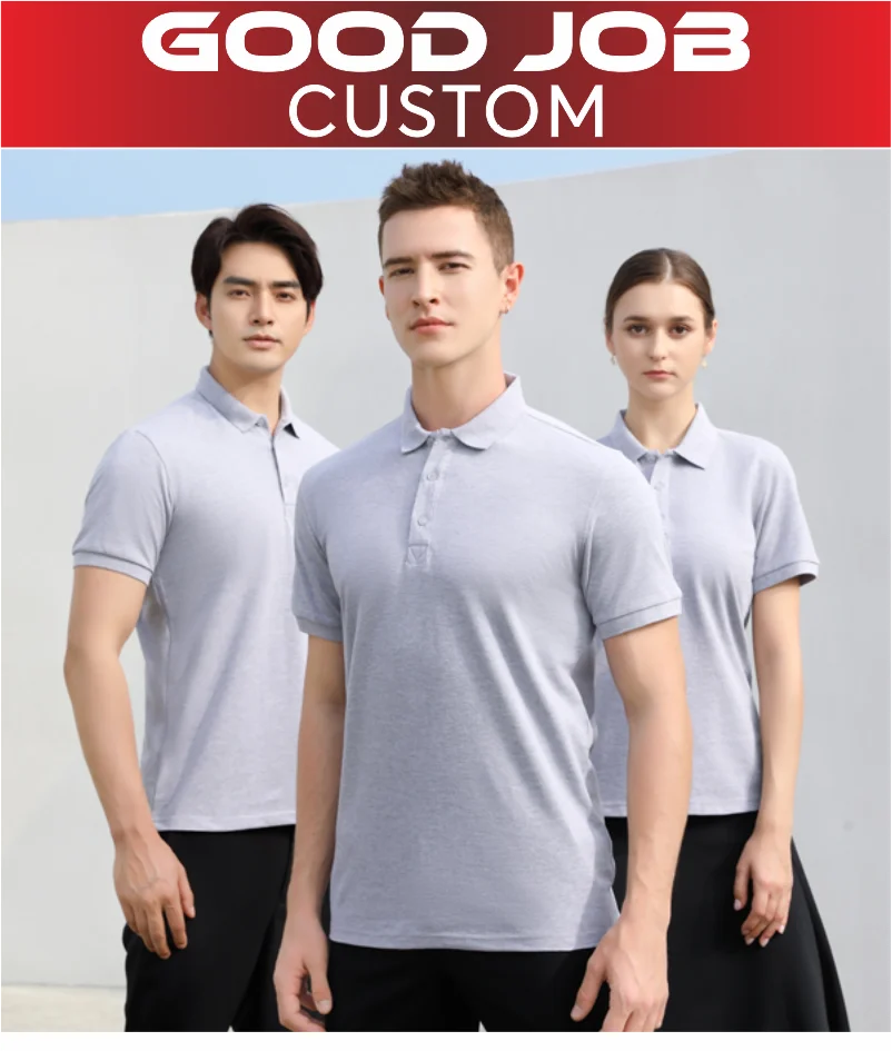 100% Cotton Polo Custom Logo High Quality Solid Color Polo Printing Design Company Clothing Embroidery Personality Brand
