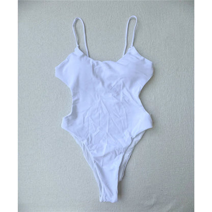 2026 New Backless Scrunch Butt High Leg Cut Women Swimwear One Piece Swimsuit Female Thong Padded Bather Bathing Suit Swim V5967