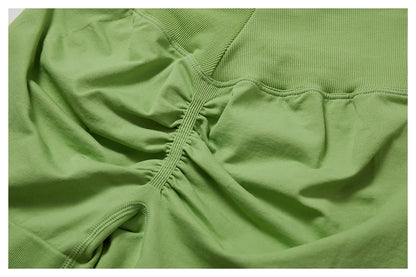 Seamless Yoga Set Gym Suits With Shorts Crop Top Sexy Bra Women's Pants 2 Pieces Set Running Workout Outfit Fitness Clothing