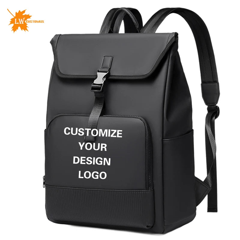Personalized men's backpack with logo name fashionable women's backpack lightweight computer backpack company giftn