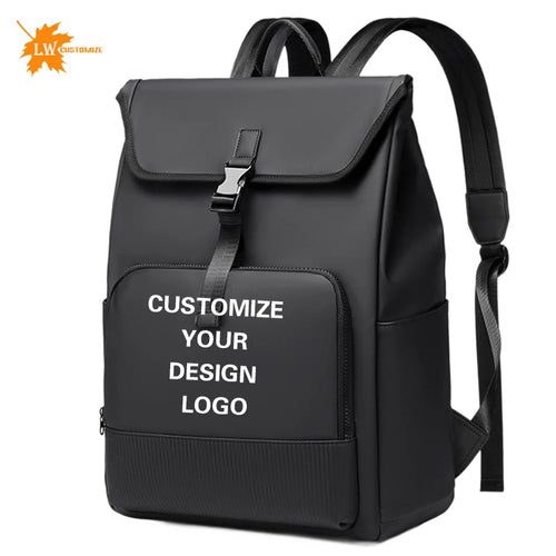 Personalized men's backpack with logo name fashionable women's backpack lightweight computer backpack company giftn