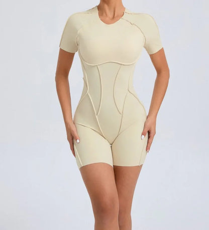 Seamless Yoga Jumpsuits Sports Fitness Splicing Hip-lifting One-Piece Hollow-out Beauty Back Gym Workout Bodysuits for Women