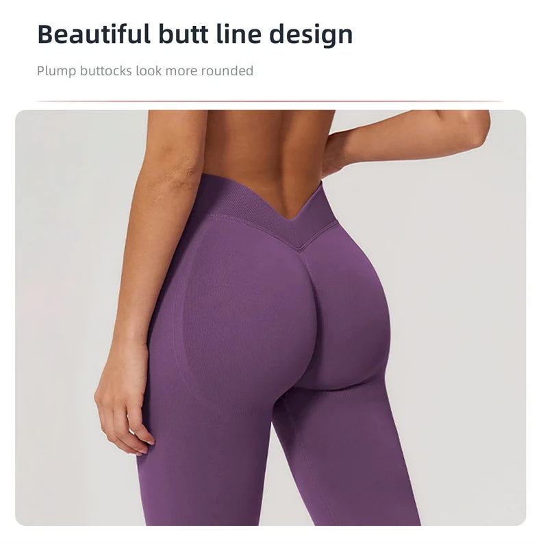 TRY TO BN Women Tracksuit 2 Piece Yoga Set Cross Bra High Waist V Waist Leggings Tummy Control Butt Lifting Workout Running Gym