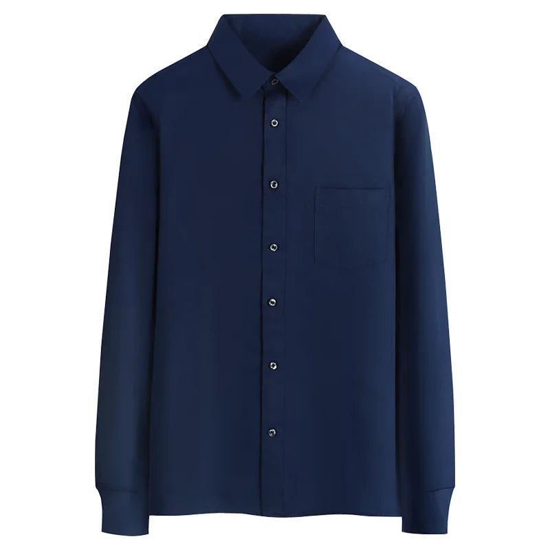 Casual Men's Long Sleeve Business Shirt Custom Logo Excellent Team Personal Professional Shirt Embroidery Printing Brand Design