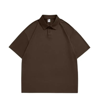 DIY Custom Logo 100% Cotton 240GSM Thick 5XL Big Size Summer New Men's Short Sleeve Oversized T-shirt Cool POLO Shirt Casual