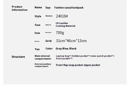 Multi-functional Fashion Men‘s Backpack For 15.6 inch Laptop Light Weight Bag Water-Repellent Material Large Capacity School Bag