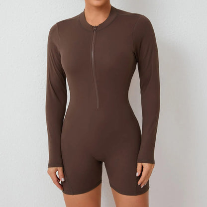 Yoga Jumpsuit Long Sleeved Sports Wear Gym Fitness Jumpsuit Sports Bodysuits Women Set Dance Running Workout Clothes Yoga Suit