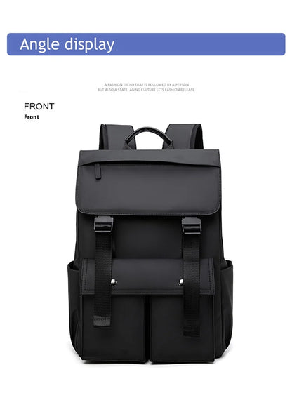 Multi-functional Fashion Men‘s Backpack For 15.6 inch Laptop Light Weight Bag Water-Repellent Material Large Capacity School Bag