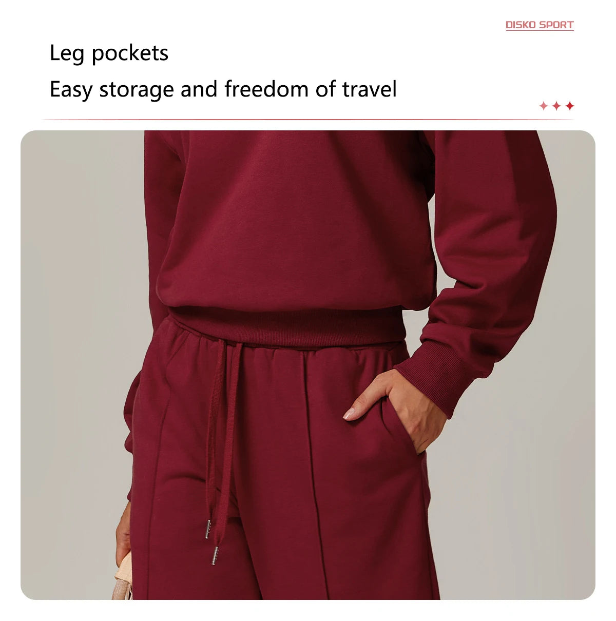 Hearuisavy Winter Pocket High Waist Jogger Sports Pants Female Fitness Gym Pants Casual Loose Sweatpants Wide Leg Trousers