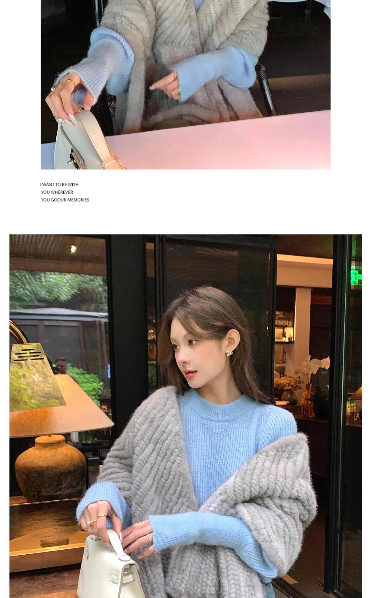 New mink woven women's scarf autumn and winter twill shawl warm herringbone scarfs fur Knitting high quality fishtail Scarves