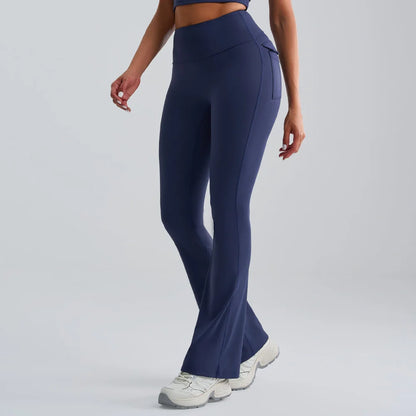 Flares Leggings Women Bell-bottoms Sports Yoga Leggings High Waist Tights Scrunch Butt Yoga Flares Pants Push Up Gym Leggings