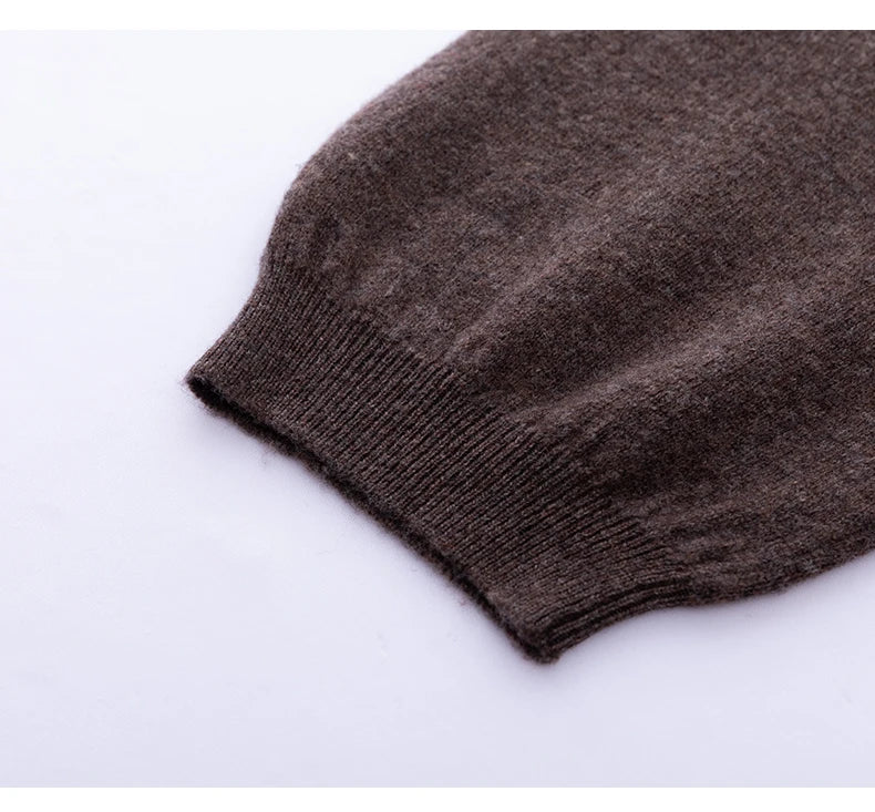 2024 Autumn And Winter New 100% Pure Wool Flat Small Foot Pants Women Loose High Waist Lean Knitted Cashmere Bunched Foot Pants