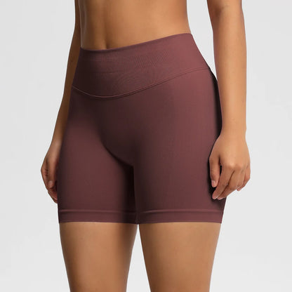 Custom LOGO women's  28-color XS-2XL seamless fitness yoga shorts high waist hip lift sports tight quick-drying shorts