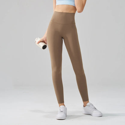 TRY TO BN New 46 Color Yoga Pants Sports Leggings Women Fitness Nylon High Waist Leggings Workout Trousers Training Gym Clothing