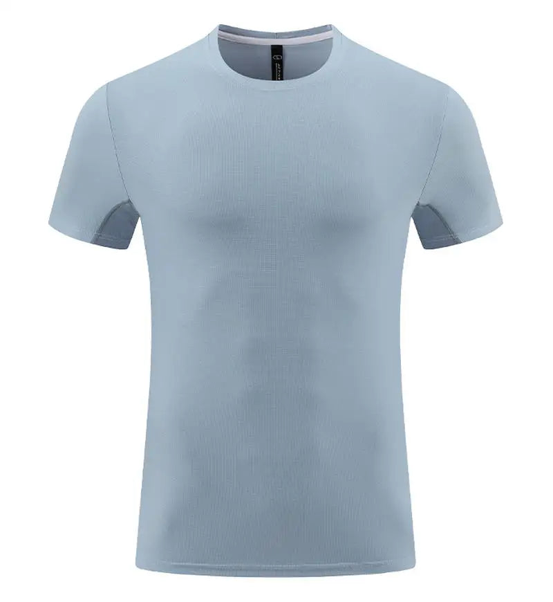 #4111001-XIYU Custom  LOGO Dry fit New Men's High Elastic Sports Casual T-shirt Cool Breathable Quick Drying Outdoor Sports