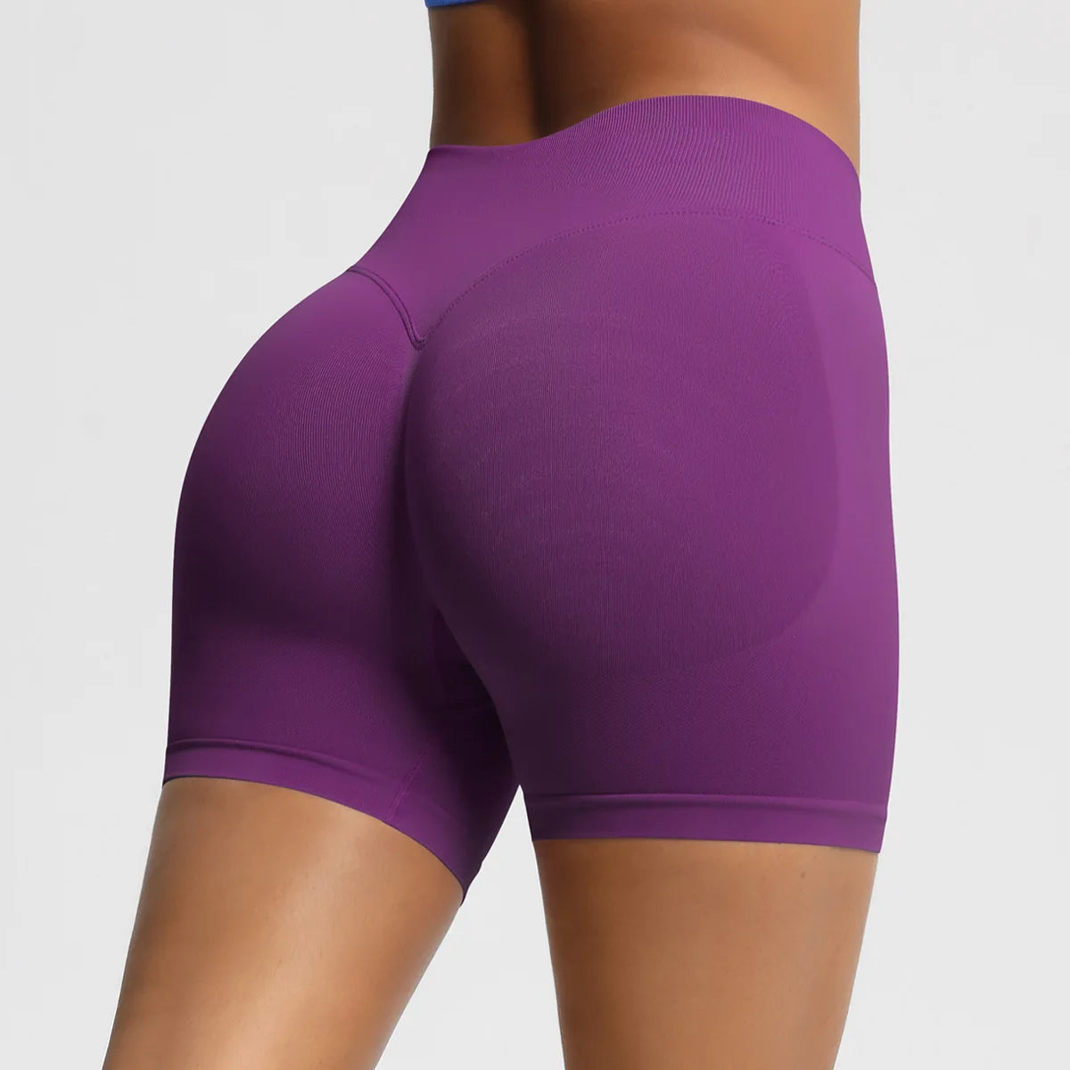 Custom LOGO women's  28-color XS-2XL seamless fitness yoga shorts high waist hip lift sports tight quick-drying shorts