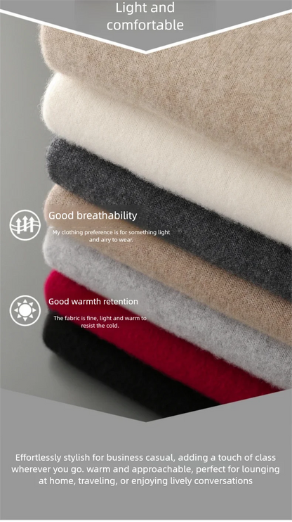 New Chinese Style Men's Pullover 100% Pure Wool Knit Sweater Autumn Winter Retro Stand Collar Long Sleeve Fashion Cashmere Tops