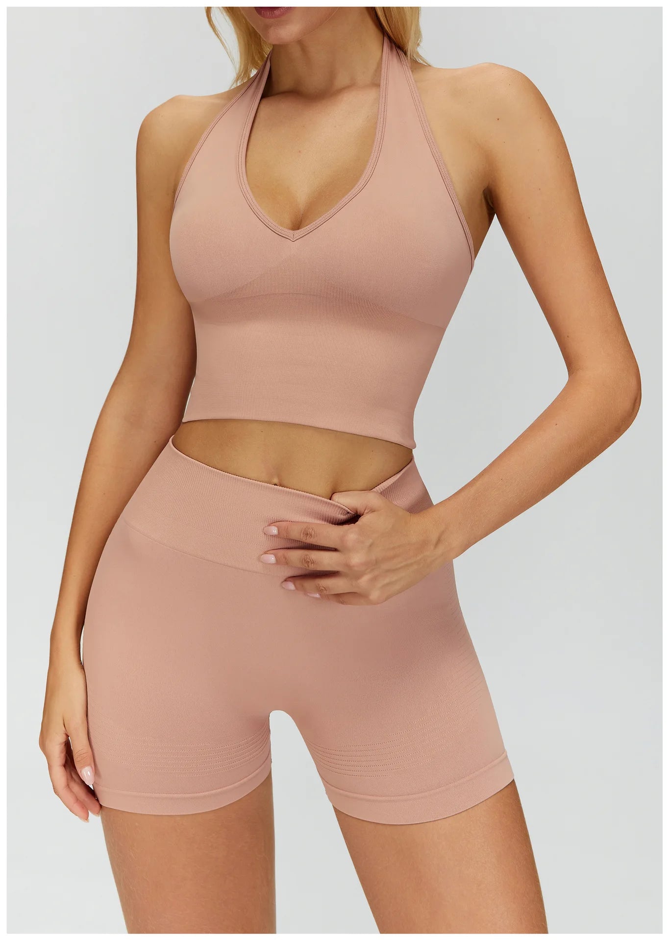 Sexy Seamless Sports Bras Halter Yoga Bra Women Fitness Gym Top Shockproof Running Workout Fast Dry Underwear Female Yoga Vest