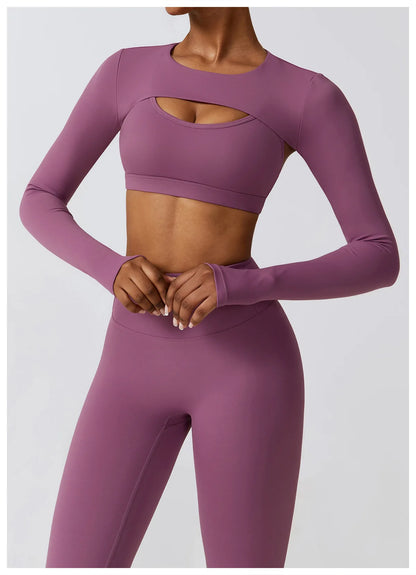 Women 2/3pcs Workout Outfits Yoga Sets Sportswear Gym Workout Clothing Tracksuit High Waist Leggings and Stretch Sports Bra