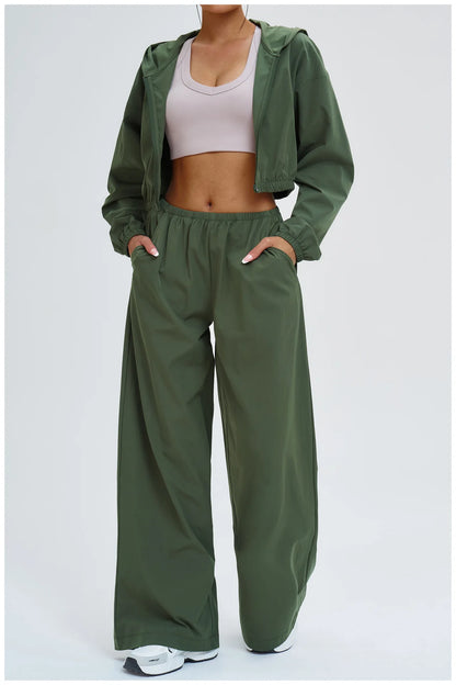 Women Sun protection Bell Bottom Pants Wide Leg Sports Yoga Pants Casual Fitness Pants Female High Waisted Gym Workout Pants
