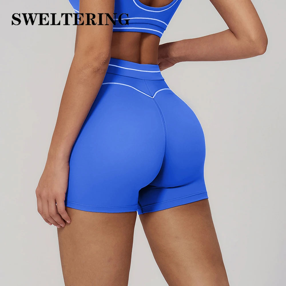 High Waist Yoga Shorts Women Breathable Sports Fitness Shorts Running Shorts Cycling Shorts Female Workout Gym Sports Shorts