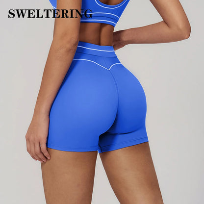High Waist Yoga Shorts Women Breathable Sports Fitness Shorts Running Shorts Cycling Shorts Female Workout Gym Sports Shorts