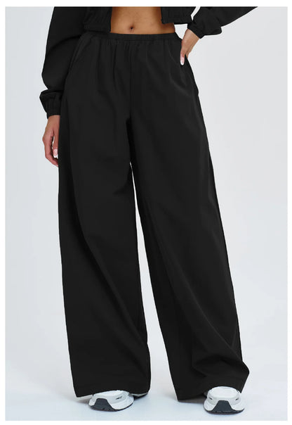 Women Sun protection Bell Bottom Pants Wide Leg Sports Yoga Pants Casual Fitness Pants Female High Waisted Gym Workout Pants