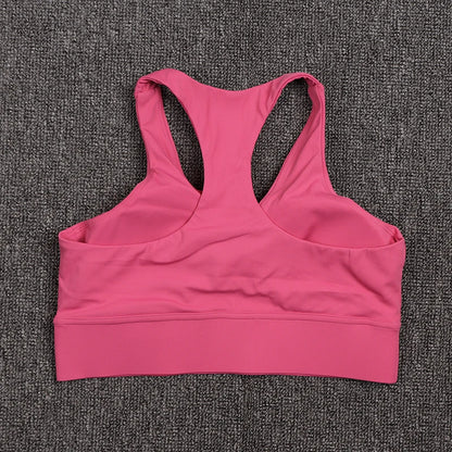 SOISOU Halter Neck Yoga Crop Top Bra Gym Sport Sexiest Bra Chest Pad Removable Elastic Tight Breathable Top Women 6 Colors