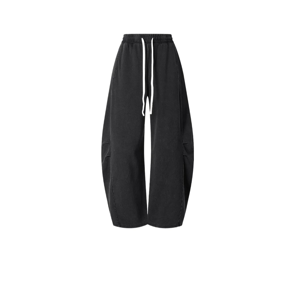 Custom LOGO Men's 320G retro fried snowflake 100% cotton high street scimitar straight tube old loose straight trousers
