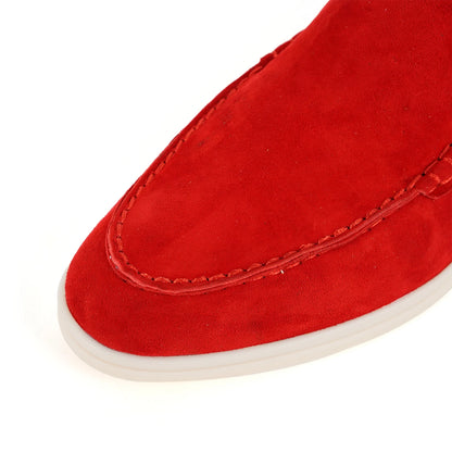 Luxury leather, designer women's loafers, women's flat walking shoes, women's comfortable casual shoes, summer shoes, casual 44