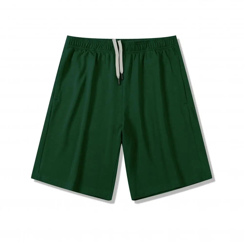 Custom LOGO DIY Brand 330GSM 100% Cotton Heavy Weight Shorts plus Big Size mens shorts summer casual beach blank shorts for men