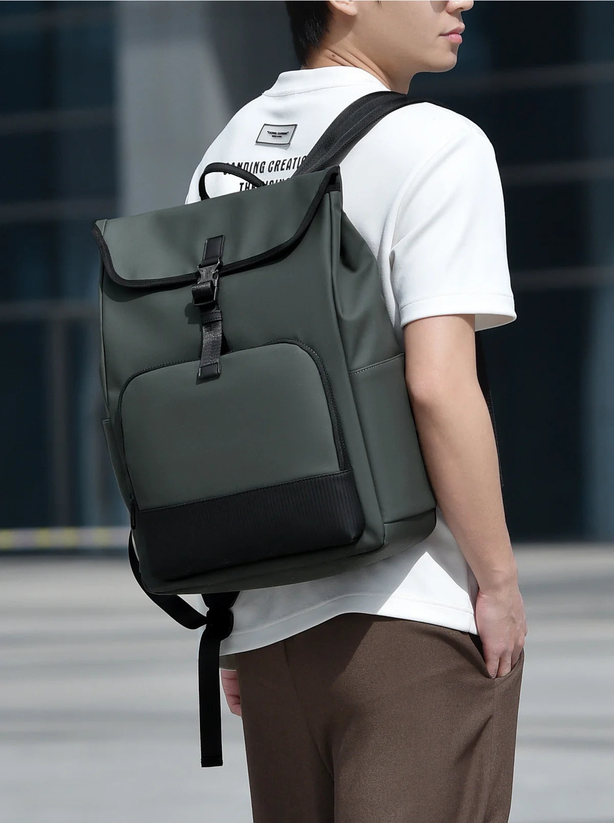 Personalized men's backpack with logo name fashionable women's backpack lightweight computer backpack company giftn