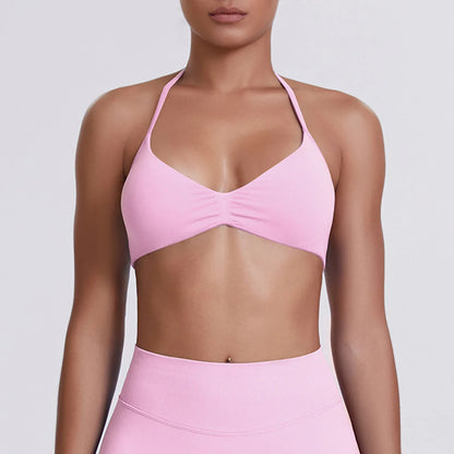 Hearuisavy Sports Bra Woman Gym Tops Sportswear Female Underwear Yoga Clothes Breathable Fitness Crop Top Push Up Workout Bras