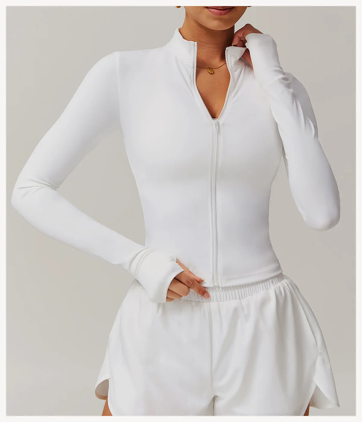 Yoga Shirts For Women Zipper Long Sleeve Fitness Jacket Running Gym Clothes Workout Dry Fit Breathable High Elastic Sports Top