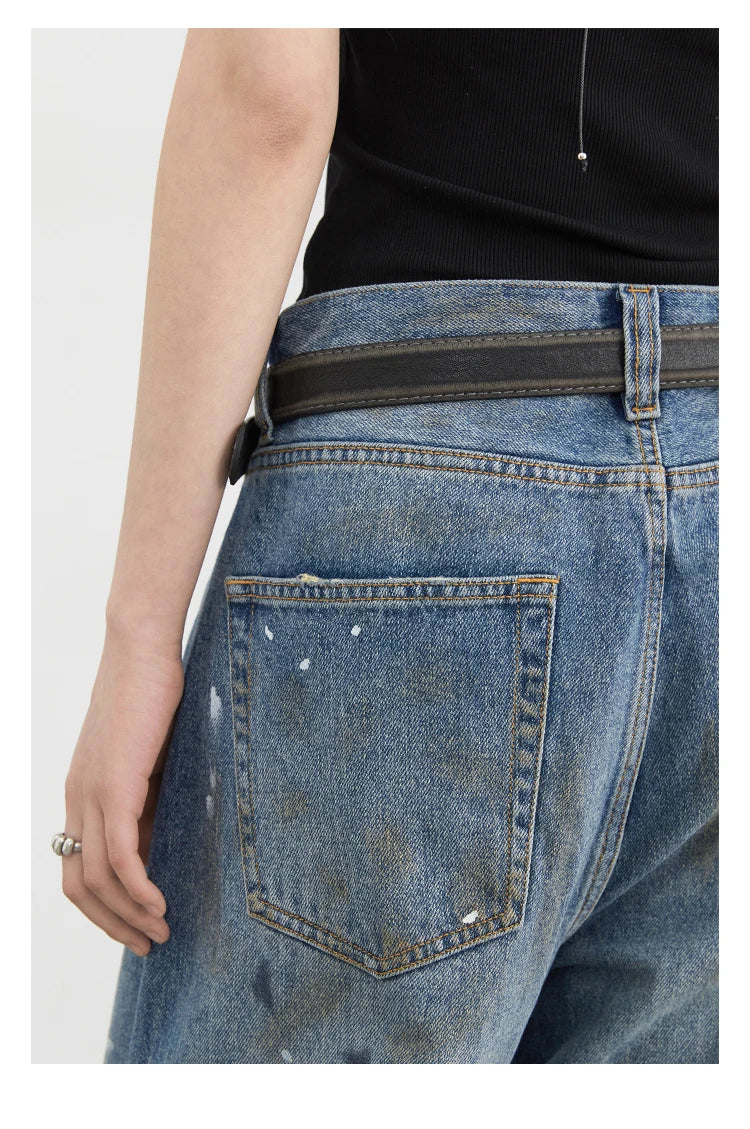 CHIC VEN Women Jeans Loose Casual New Retro High Waisted Straight Leg Wide Leg Denim Pants Female Trousers Summer 2025