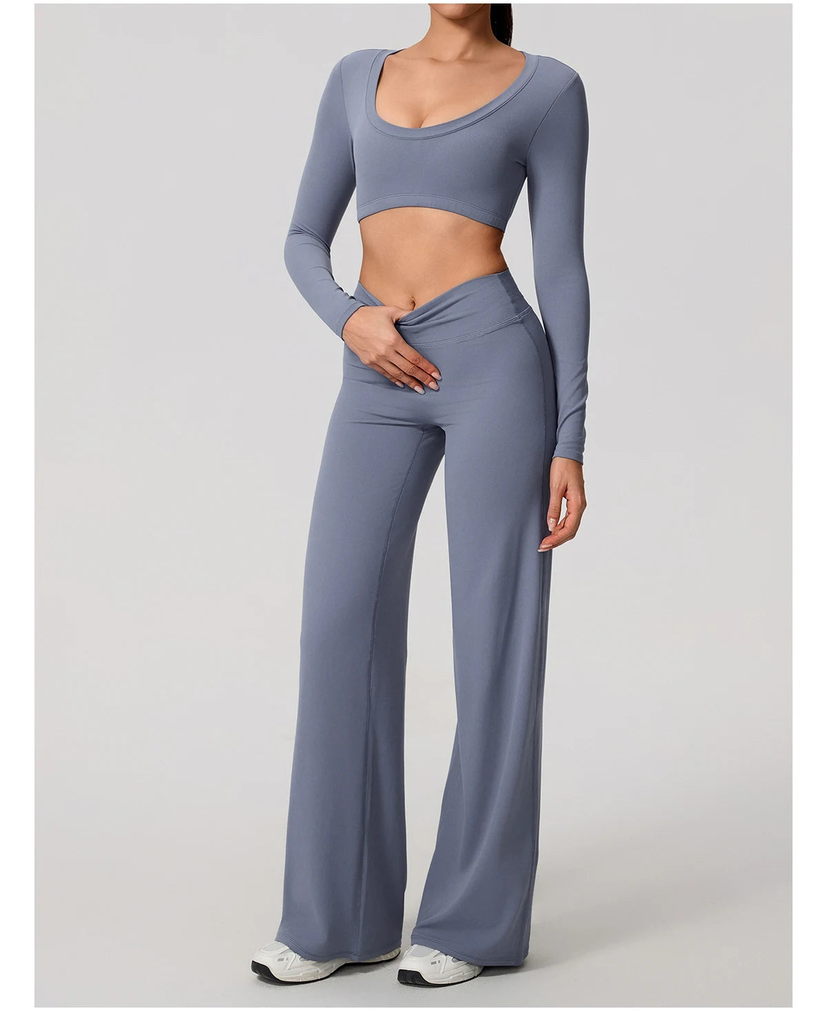 Women's Sports Long Shirt Female Backless Yoga Breathable Soft Shirt Autumn and Winter Training Top Woman Gym Sportswear