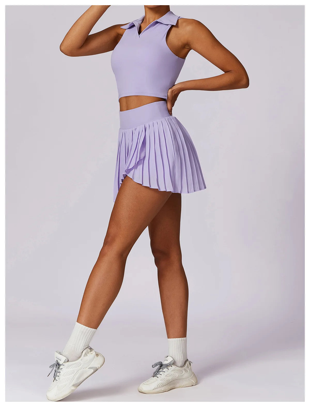 2PCS Women Tracksuit Yoga Set Gym Set Bra Sports Short Skirt Workout Sportswear Running Clothing Gym Wear Athletic Sport Suit