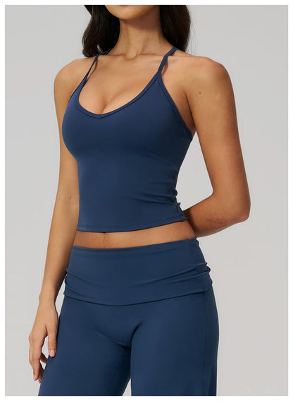Women Fitness Sports Bra Top Shockproof Gym Workout Vest Quick Drying Pilates Yoga Tank Top Female Running Push Up Underwear