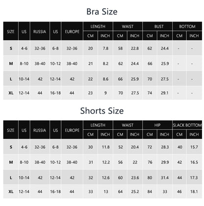 Hearuisavy Women's Running Comfort 2Pcs Sports Pants Set High Waist Push Up Workour Sportswear Casual Cycling Jogging Yoga Bras