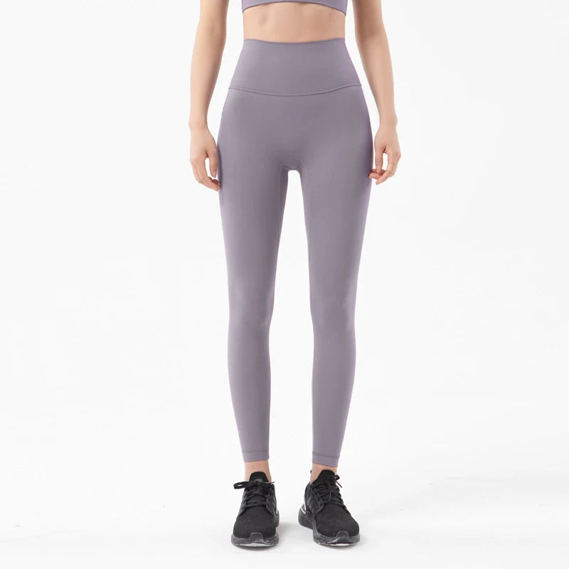 TRY TO BN New 46 Color Yoga Pants Sports Leggings Women Fitness Nylon High Waist Leggings Workout Trousers Training Gym Clothing